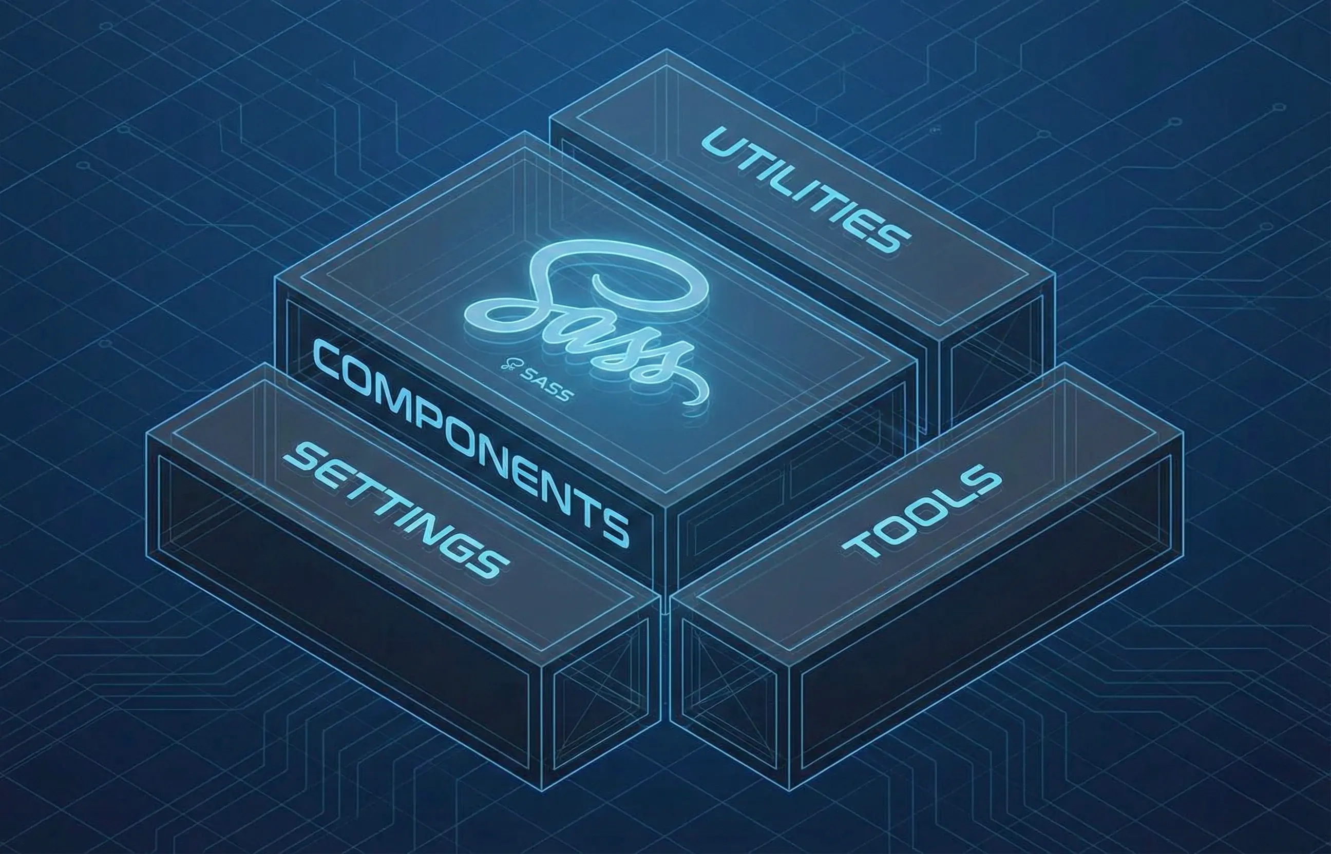 Framework SCSS interne – Accélération du delivery - Framework SCSS interne conçu pour industrialiser la création de sites web et réduire le temps de del...