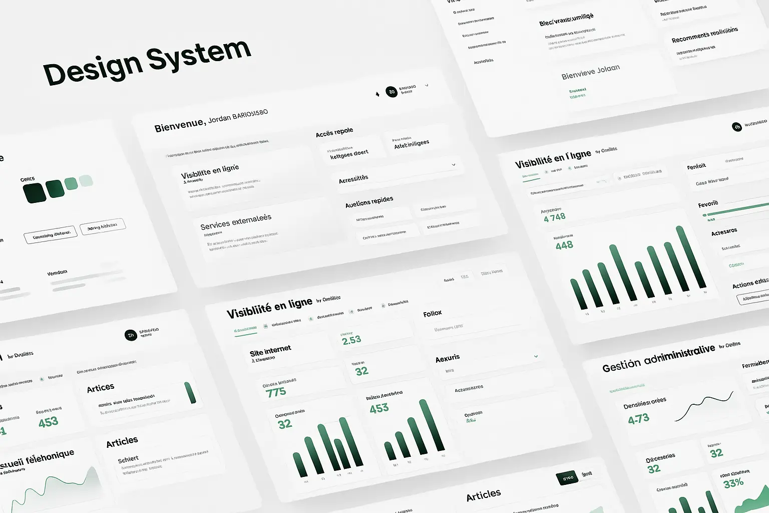 OneWeb - Design System - Création d’un Design System complet pour harmoniser l’ensemble des applications OneWeb.